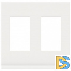Рамка 2-ая (двойная), Стекло Белое, серия Unica Pure, Schneider Electric