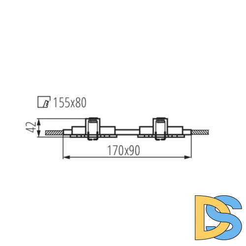Точечный светильник Kanlux Seidy CT-DTL250-AL 18282