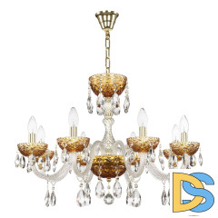 Подвесная люстра Bohemia Ivele Crystal 5417/8/240 G Amber/M-1F