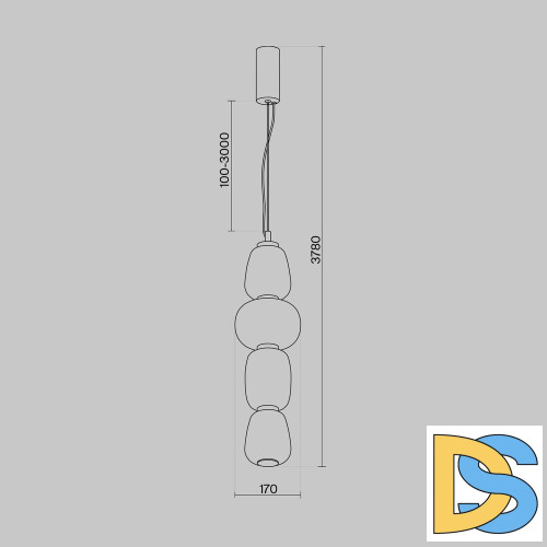 Подвесной светильник Maytoni Pattern MOD267PL-L32CH3K
