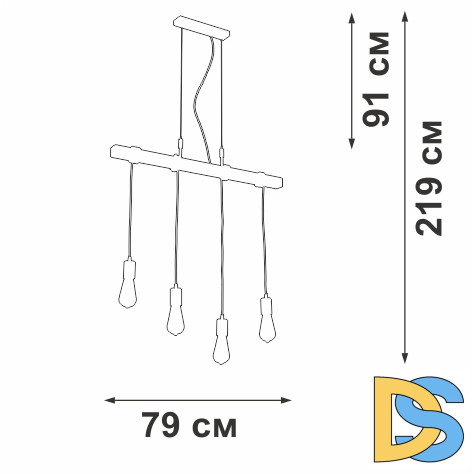 Подвесная люстра Vitaluce V47160-7/4S