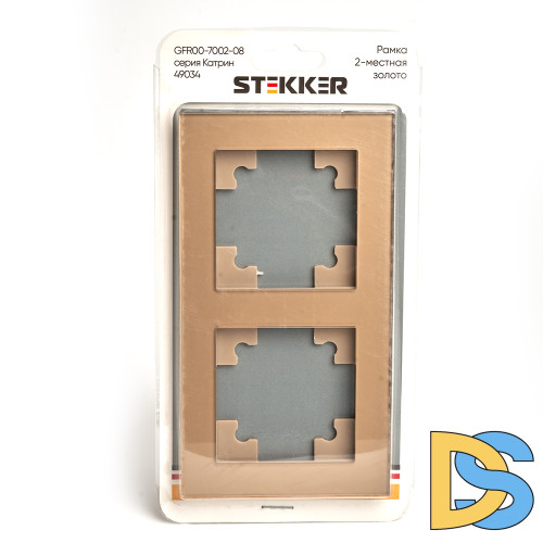 Рамка 2-местная Stekker Катрин GFR00-7002-08 49034