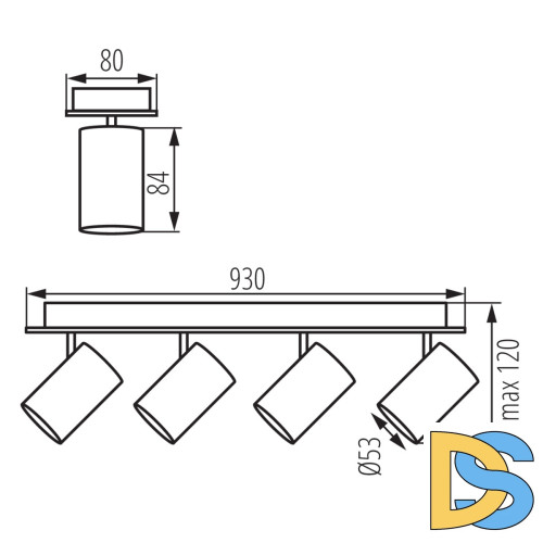 Спот Kanlux EVALO EL-4I B-SR 35699
