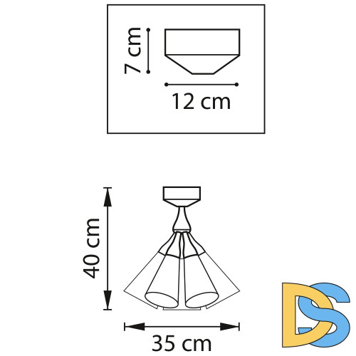 Потолочный светильник Lightstar Cone 757070