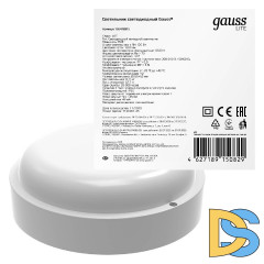 Настенно-потолочный светодиодный светильник Gauss Lite 126418315