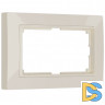 Рамка для двойной розетки Веркель (слоновая кость, basic) W0082003