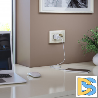 Рамка для двойной розетки Веркель (слоновая кость, basic) W0082003