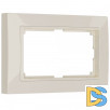 Рамка для двойной розетки Веркель (слоновая кость, basic) W0082003