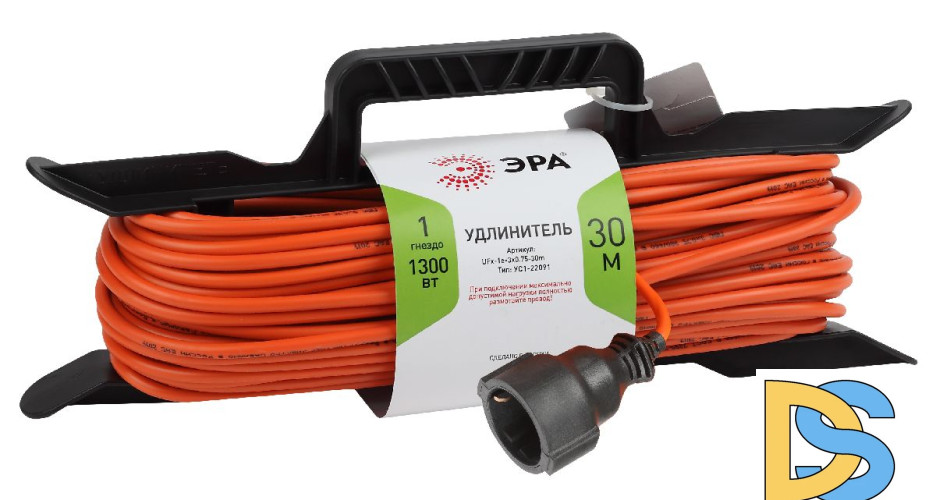 Удлинитель силовой Эра UFx-1e-3x0.75-30m Б0046827