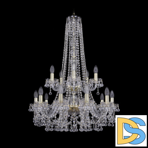 Подвесная люстра Bohemia Ivele Crystal 1409/10+5/240/h-91/2d G