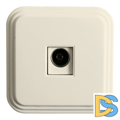 Розетка телевизионная 1-местная Stekker Брест 49063