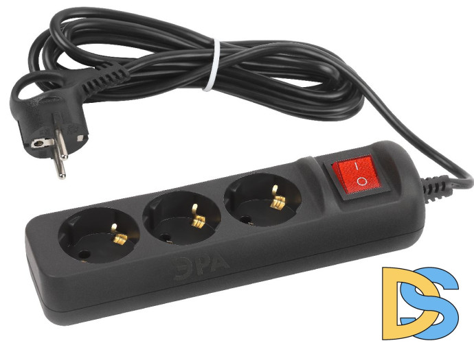 Удлинитель электрический Эра UX-3es-3m-B Б0057728