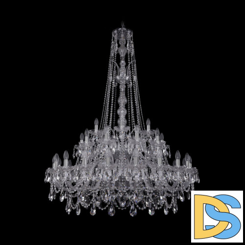 Подвесная люстра Bohemia Ivele Crystal 1411/20+10+5/400/XL-155/2d Ni