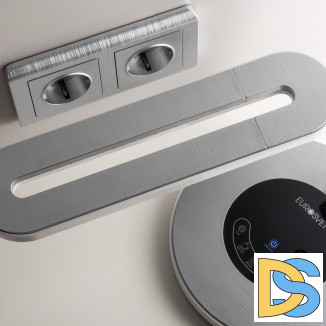 Рамка на 2 поста (серебряный) W0022106