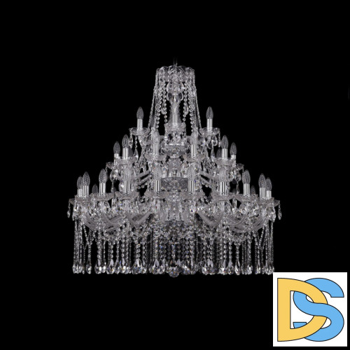 Подвесная люстра Bohemia Ivele Crystal 1413/20+10+5/360/3d Ni