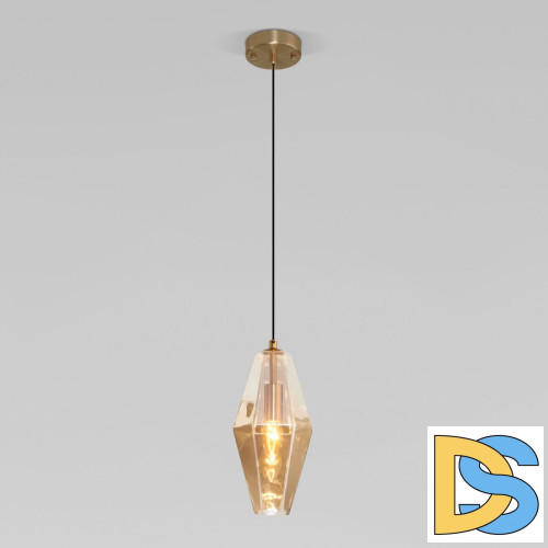 Подвесной светильник Eurosvet Prism 50236/1 янтарный a058957