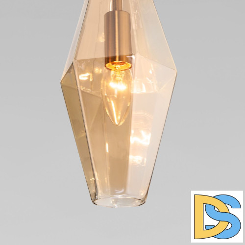 Подвесной светильник Eurosvet Prism 50236/1 янтарный a058957
