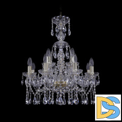 Подвесная люстра Bohemia Ivele Crystal 1413/8+4/200/XL-66 G