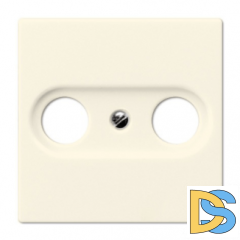 Розетка телевизионная проходная TV FM Jung AS 500 Слоновая кость