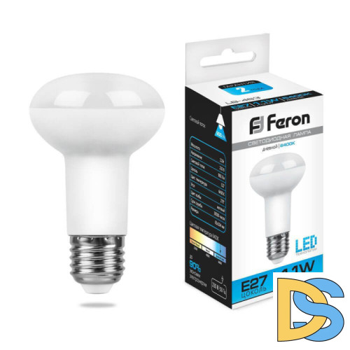 Лампа светодиодная Feron E27 11W 6400K Груша Матовая LB-463 25512