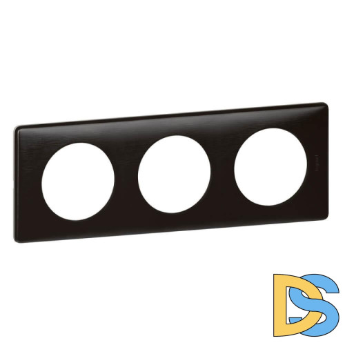 Рамка 3-постовая Legrand Celiane карбон 068983