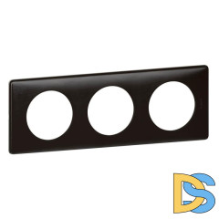 Рамка 3-постовая Legrand Celiane карбон 068983