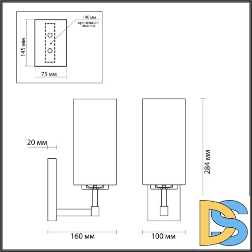 Бра Odeon Light Kasali 4990/1W