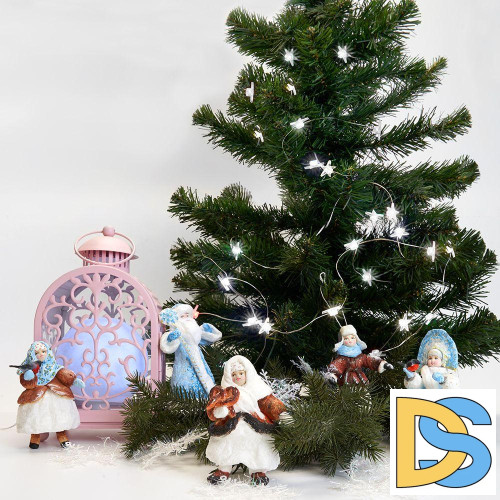 Светодиодная гирлянда Feron Звездочки USB белый без мерцания CL571 41645