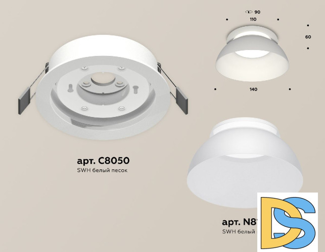 Встраиваемый светильник Ambrella Light Techno spot (C8050, N8140) XC8050100