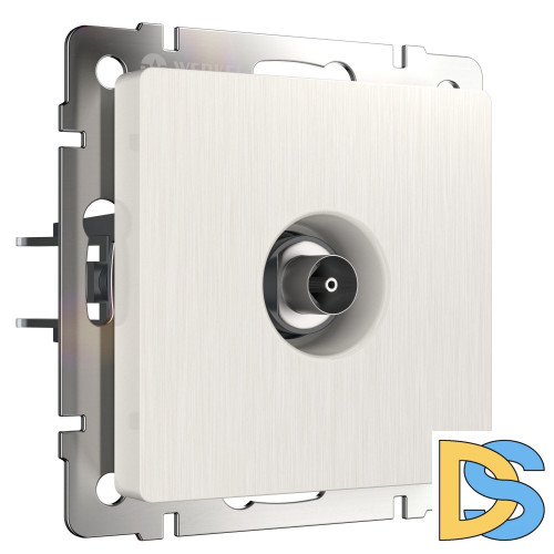 ТВ-розетка оконечная Werkel (перламутровый рифленый) W1183013