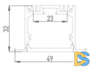 Алюминиевый профиль DesignLed LE.4932-R 010356