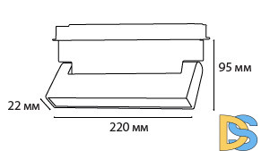 Трековый магнитный светильник Italline Atom IT012-5024 black 3000K