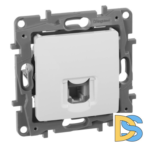 Розетка телефонная RJ11 Legrand Etika белая 672240