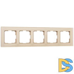 Рамка на 5 постов Werkel Favorit (шампань,стекло) W0051111