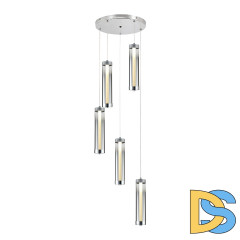 Каскадная люстра Indigo Rilucente 11061/5P Chrome V000147L