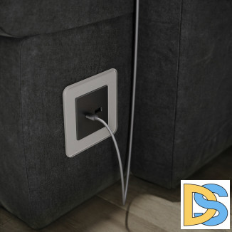 Рамка из стекла на 1 пост Elite дымчатый W0012417