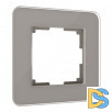 Рамка из стекла на 1 пост Elite дымчатый W0012417
