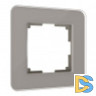 Рамка из стекла на 1 пост Elite дымчатый W0012417