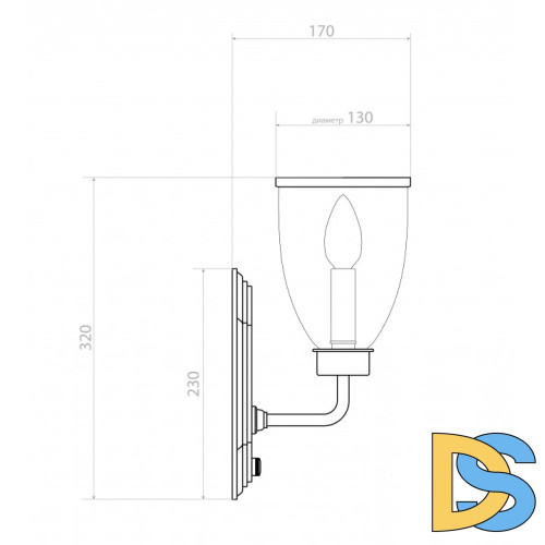 Бра Covali WL-38007