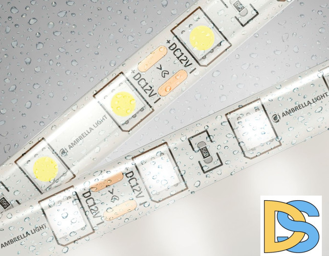 Светодиодная лента Ambrella Light LED Strip 12В 5050 14,4Вт/м 4500K 5м IP65 GS2102