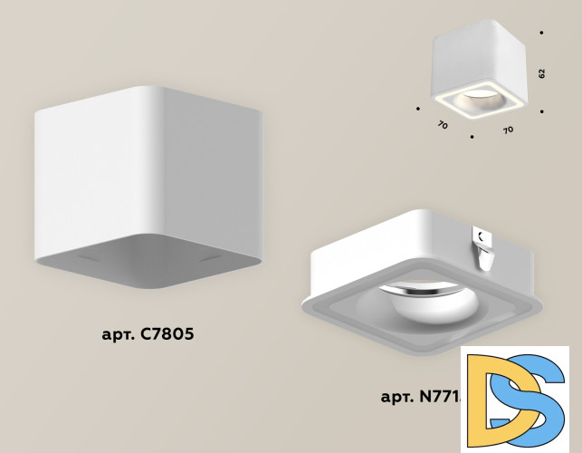 Потолочный светильник Ambrella Light Techno Spot XS7805020 (C7805, N7715)