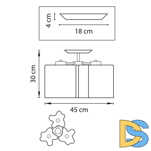Люстра на штанге Lightstar Nubi 802033