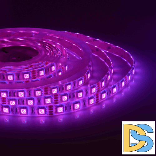 Светодиодная лента Apeyron 12В СТ 14,4Вт/м smd5050 60д/м IP65 5м RGB 12BL