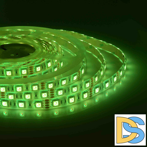 Светодиодная лента Apeyron 12В СТ 14,4Вт/м smd5050 60д/м IP65 5м RGB 12BL