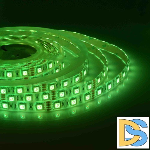 Светодиодная лента Apeyron 12В СТ 14,4Вт/м smd5050 60д/м IP65 5м RGB 12BL