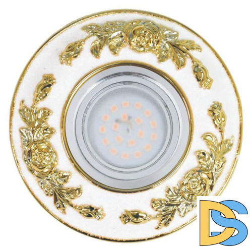 Встраиваемый светильник Fametto Arno DLS-A105 GU5.3 Chrome/White+Gold