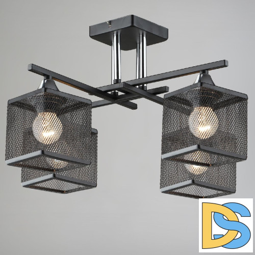 Потолочная люстра Reluce 05986-0.3-04 BK+CR