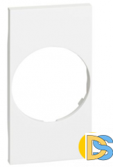 Лицевая панель для розеток 2К+З немецкого стандарта 2 модуля.Белый. Btichino Living Now