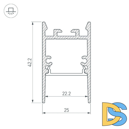 Профиль Arlight SL-COMFORT-2542-2000 BLACK 046934
