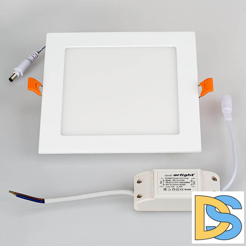 Встраиваемый светодиодный светильник Arlight DL-172x172M-15W Warm White 020133
